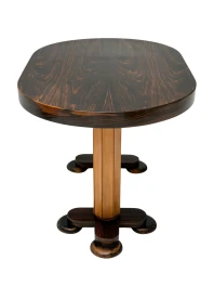 Art Deco Oval Center Table by Gebroeders Reens, 1930s
